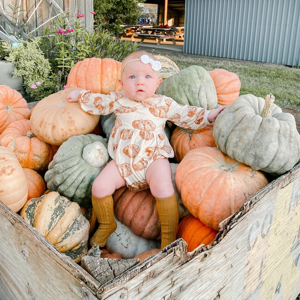 Kate Quinn Pumpkin Onesie